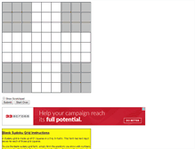 Tablet Screenshot of blank-sudoku.com